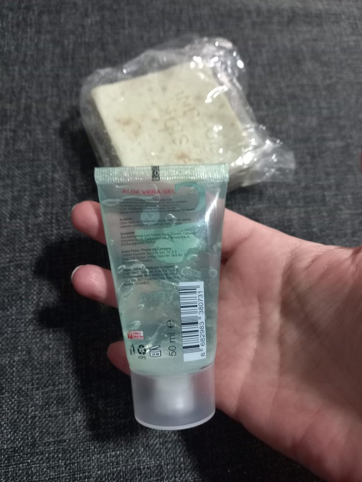 %98 Aloe Vera Jel ve Doğal Sidr Sabun Seti yeni birlikte - Görsel 3