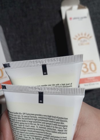 Pierre Cardin SPF 30 ve 50 Güneş Kremi yeni açılmamış ikili - Görsel 3