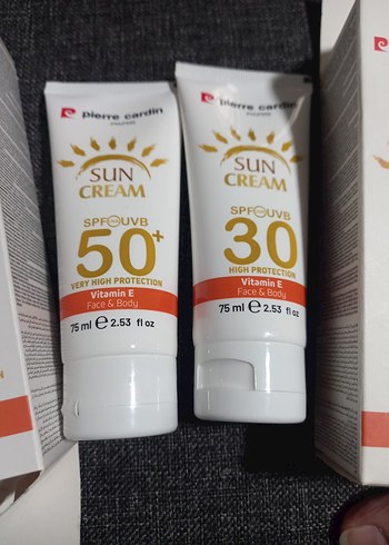 Pierre Cardin SPF 30 ve 50 Güneş Kremi yeni açılmamış ikili - Görsel 2