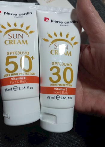 Pierre Cardin SPF 30 ve 50 Güneş Kremi yeni açılmamış ikili - Görsel 6