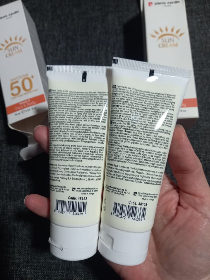 Pierre Cardin SPF 30 ve 50 Güneş Kremi yeni açılmamış ikili - Görsel 5