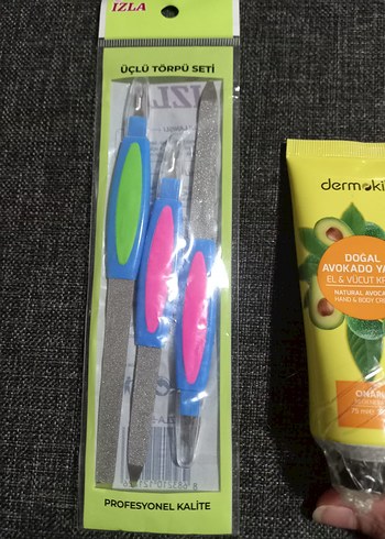 3lü Törpü Seti ve Dermokil Avokado Yağlı El Vücut Kremi yeni set - Görsel 3