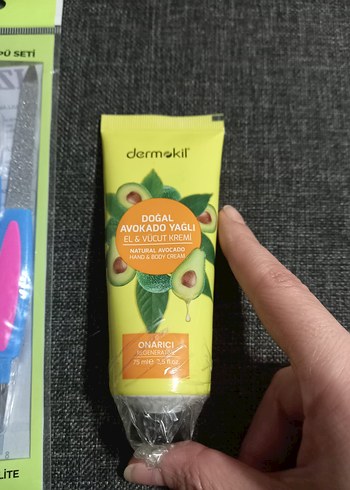 3lü Törpü Seti ve Dermokil Avokado Yağlı El Vücut Kremi yeni set - Görsel 2