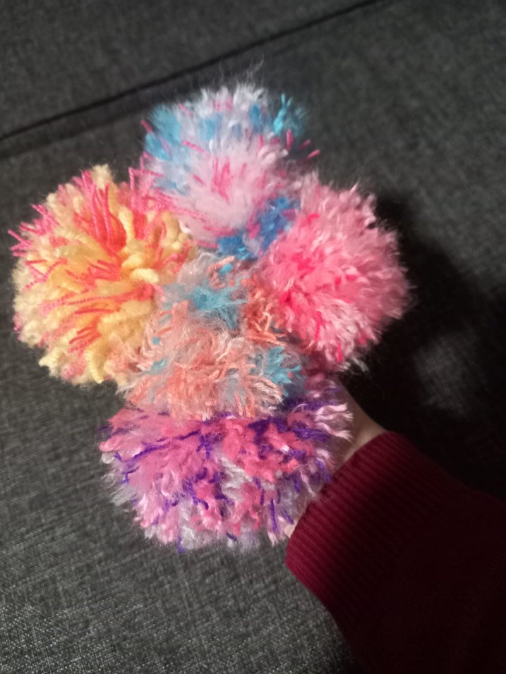 Renkli Püsküllü Bohem Anahtarlık yeni beş adet birlikte - Görsel 3