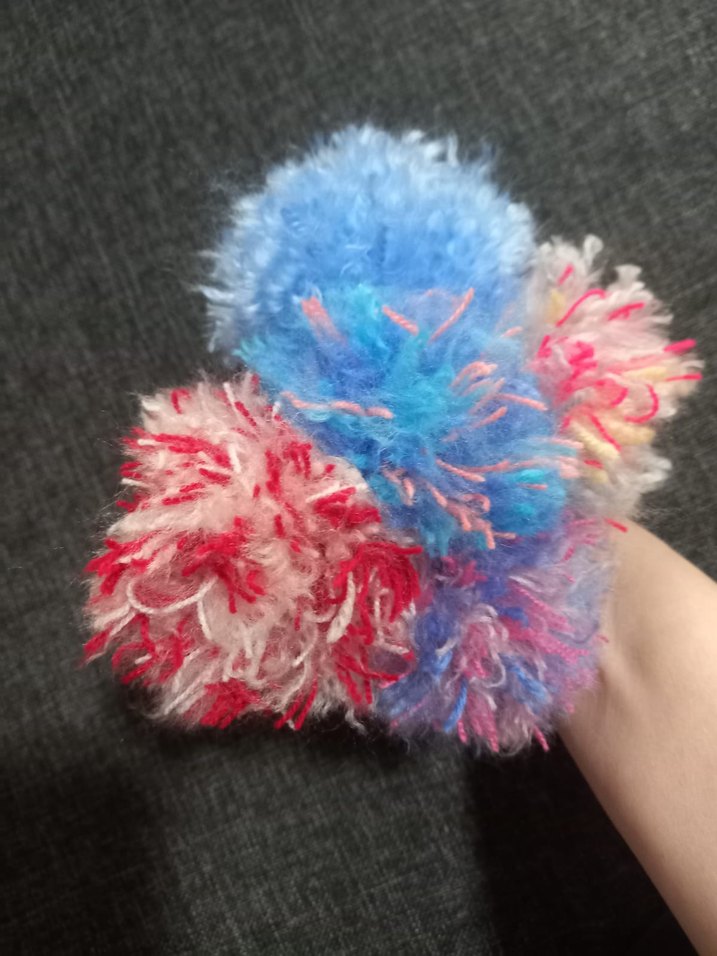 5 adet birlikte yeni anahtarlık çanta süsü rengarenk peluş set - Görsel 5