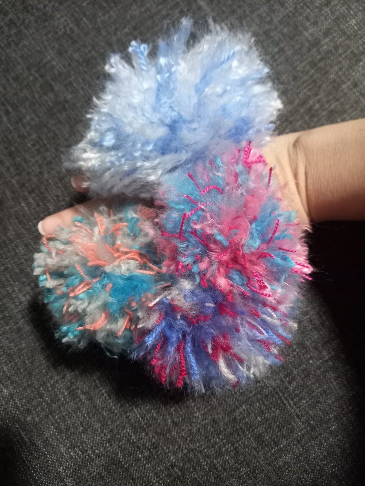 4 adet birlikte yeni anahtarlık çanta süsü rengarenk peluş set - Görsel 4