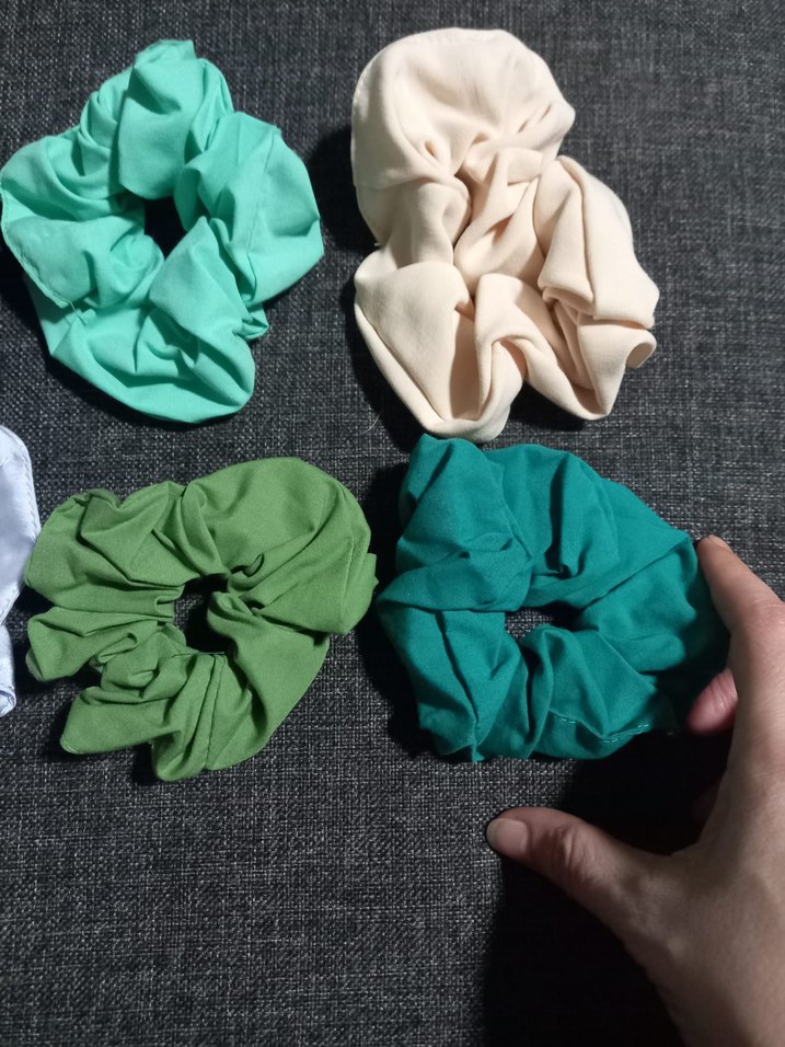 4 saten 4 kumaş 8 büyük toka yeni birlikte fiyat saç aksesuar - Görsel 3