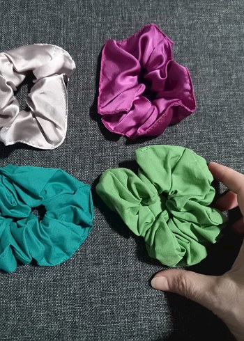 6 adet yeni 3 saten 3 kumaş bez toka set birlikte fiyat - Görsel 3