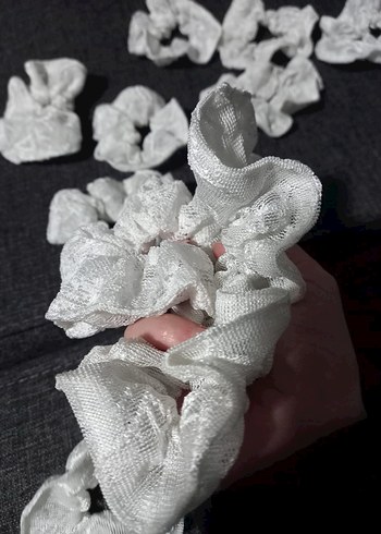 12 li yeni dantel tül toka set nedime seti hediye hediyelik - Görsel 3