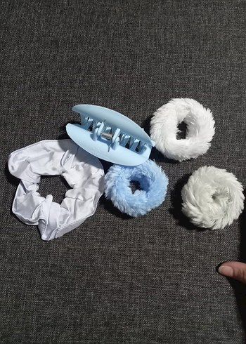 Kadın Elastik Saç Tokası Seti - yeni beşli birlikte - Görsel 2