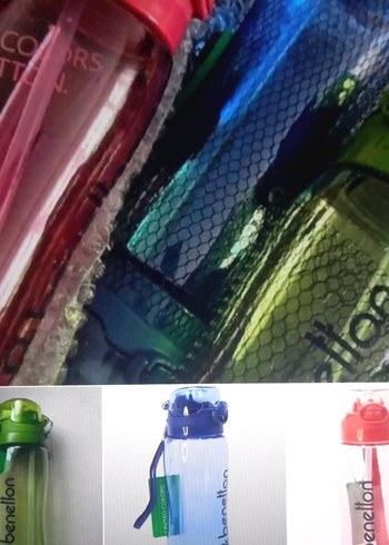 Beden Benetton çocuk termos matara 700 ml yeni kırmızı