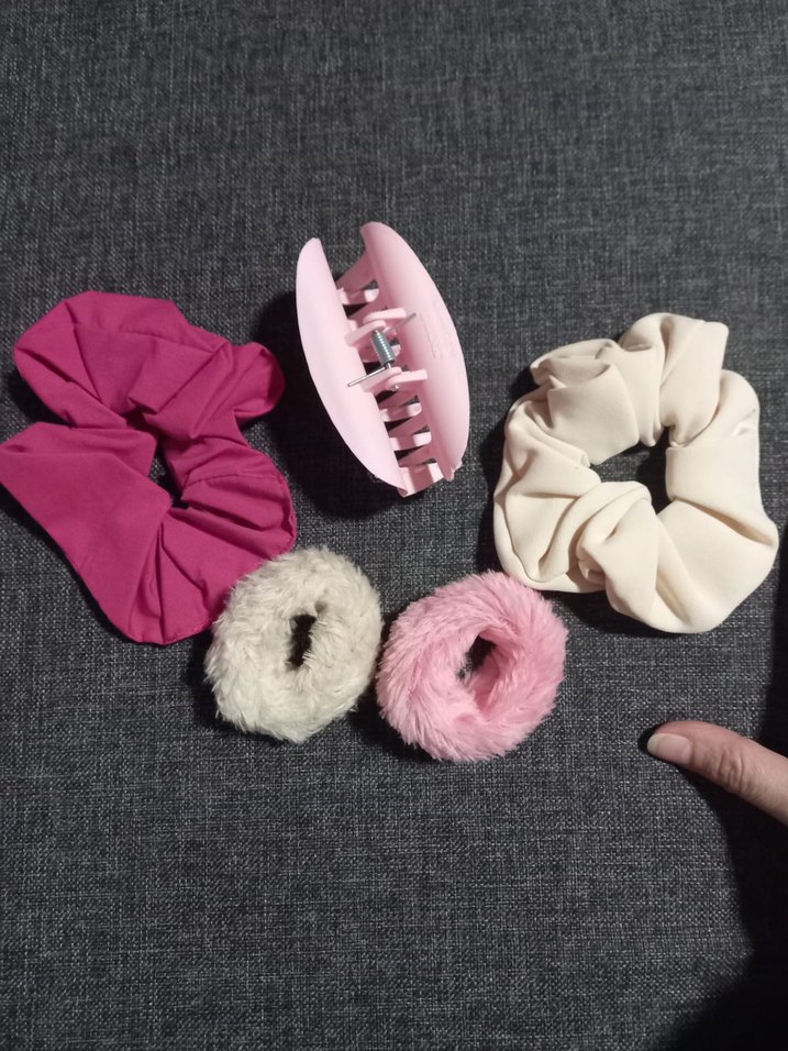 Pastel Renkli Elastik Saç Aksesuarları Seti beşli toka set yeni - Görsel 2