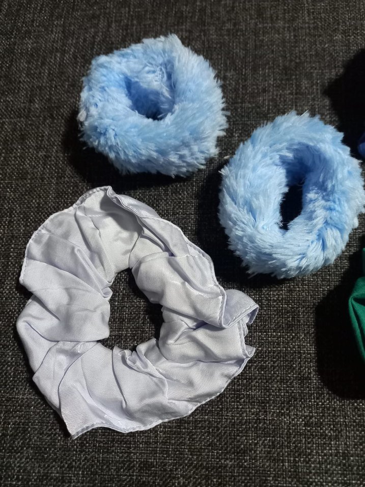 5li yeni toka seti 1 saten 2 kumaş 3 de peluş büyük birlikte set - Görsel 2