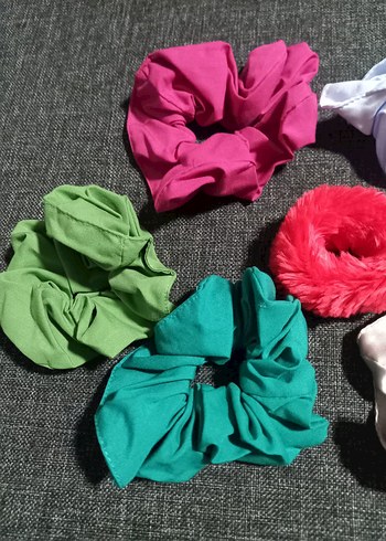 7 li yeni toka seti 3 saten 3 kumaş 1 peluş büyük birlikte set - Görsel 3