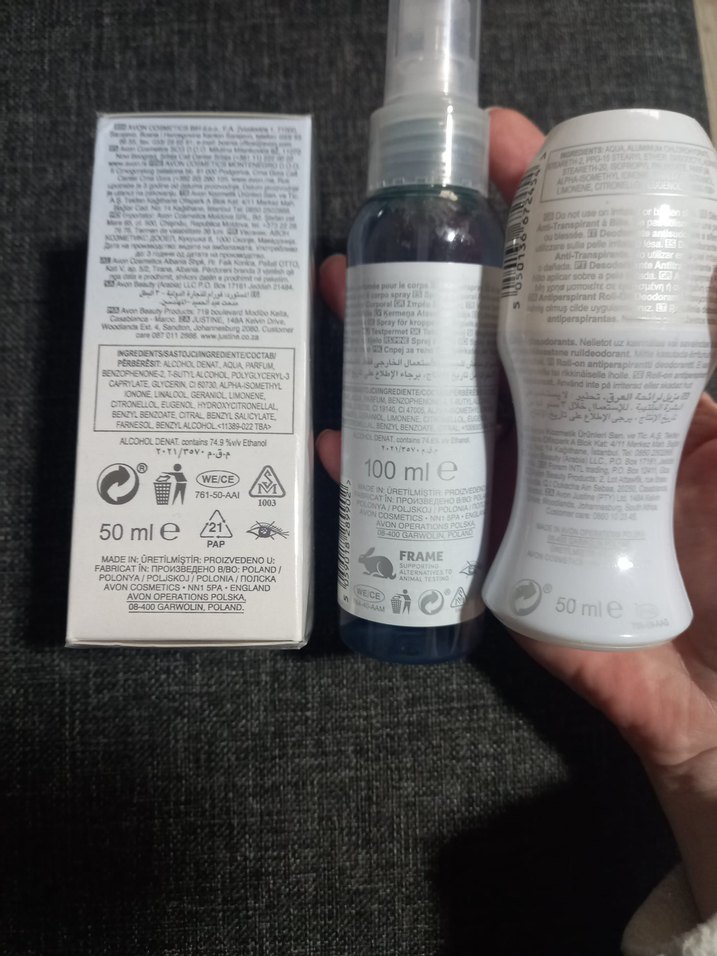 Avon Perceive Parfüm 50ml edP 50ml roll on 100ml vücut spreyi - Görsel 2