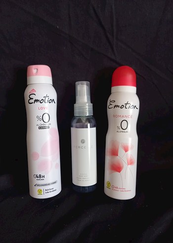 Kadın Deodorant ve parfümlü vücut spreyi Seti 3'lü Avon Emotion