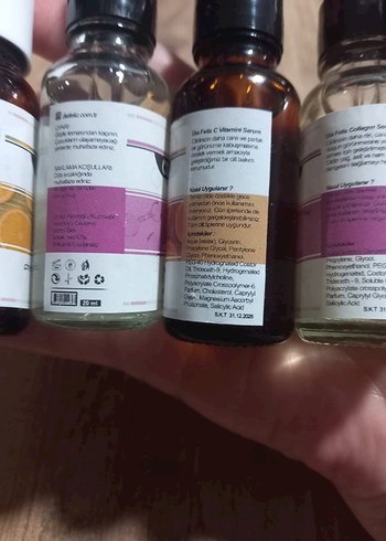 Diğer Kolajen ve C vitamini Anti-Aging Serum Seti 4 adet 20 şer ml