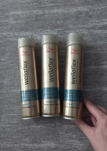 Wella Wellaflex Ekstra Güçlü Tutuşlu Saç Spreyi 3'lü skt 12/2025