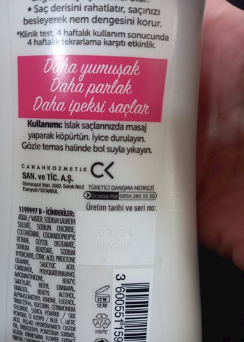Beden İpek Kepeğe Karşı Şampuan 2'si 1 Arada iki adet birlikte yeni