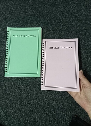  3 adet spiralli çizgisiz defter 56 yaprak karton kapak 13,5×20,5