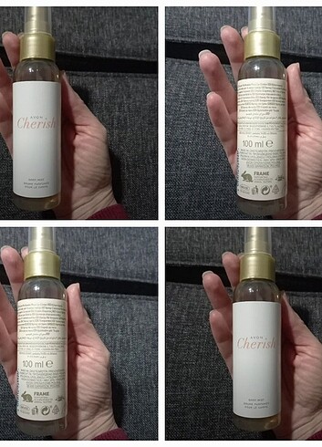 2 adet 100'er ml Avon Cherish parfümlü vücut spreyi yeni birlikt