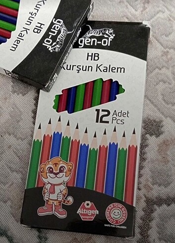 12 li kurşun kalem seti yeni HB 12 adet kalem birlikte fiyat kut