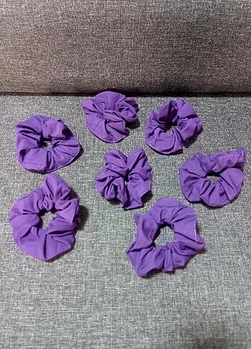 Diğer 1 paket 7 adet mor kumaş büyük toka nedime seti set yeni birlikt