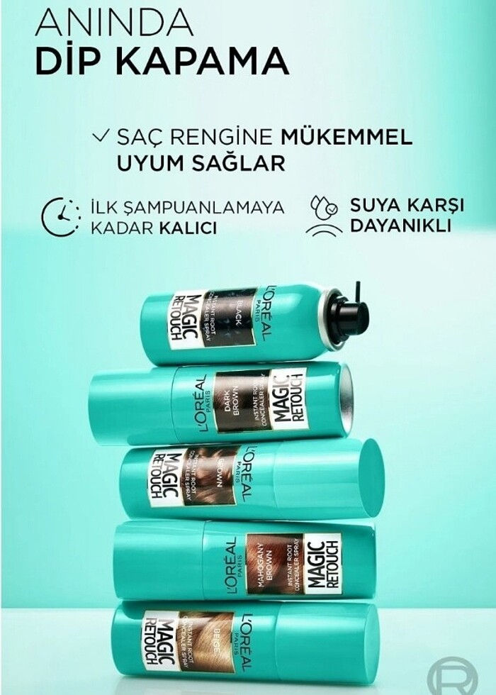 Loreal 75 ml magic retouch beyaz kapatıcı boya saç spreyi yeni - Görsel 2