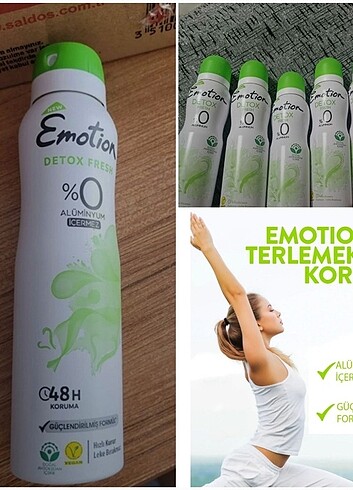 Emotion 150 ml detox fresh deodorant sprey yeni detoks freş deo - Görsel 4