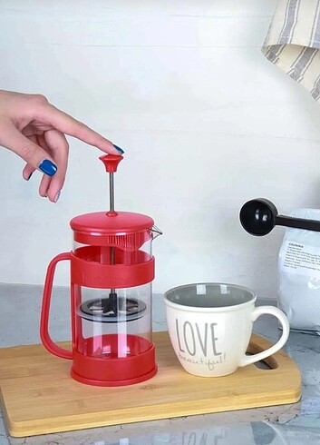 Beden French Press 400 ml yeni mika paslanmaz çelik süzgeç bpa içermez