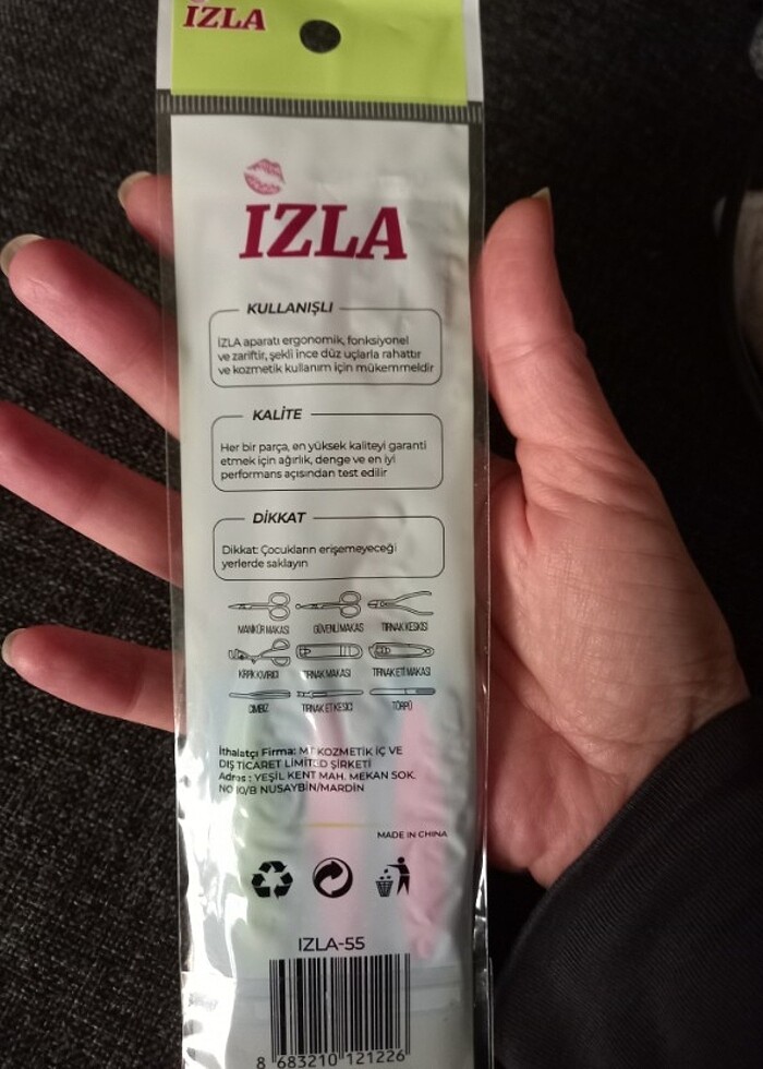 3 lü törpü seti yeni paketinde 3 adet tırnak törpüsü set bakım  - Görsel 2