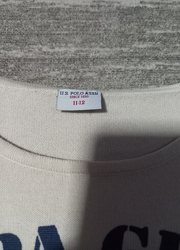 U.S Polo Assn. U.S. Polo Assn 11 12 yaş ince kazak yumuşak sorunsuz sweatshirt