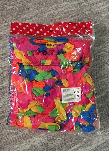 Beden 500 küçük balon yeni paketinde su balonu model rengarenk set par