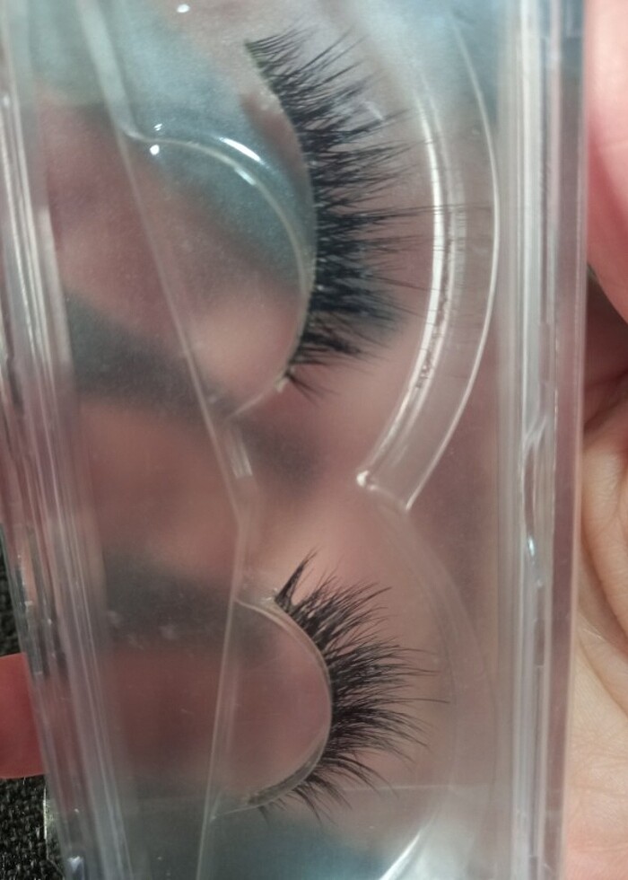 Takma kirpik açılmamış yeni yapışkanlı  - Görsel 2