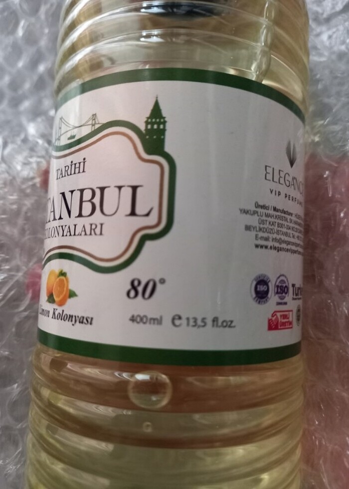 400 ml yeni Tarihi İstanbul Kolonyaları limon kolonya plastik şi - Görsel 2