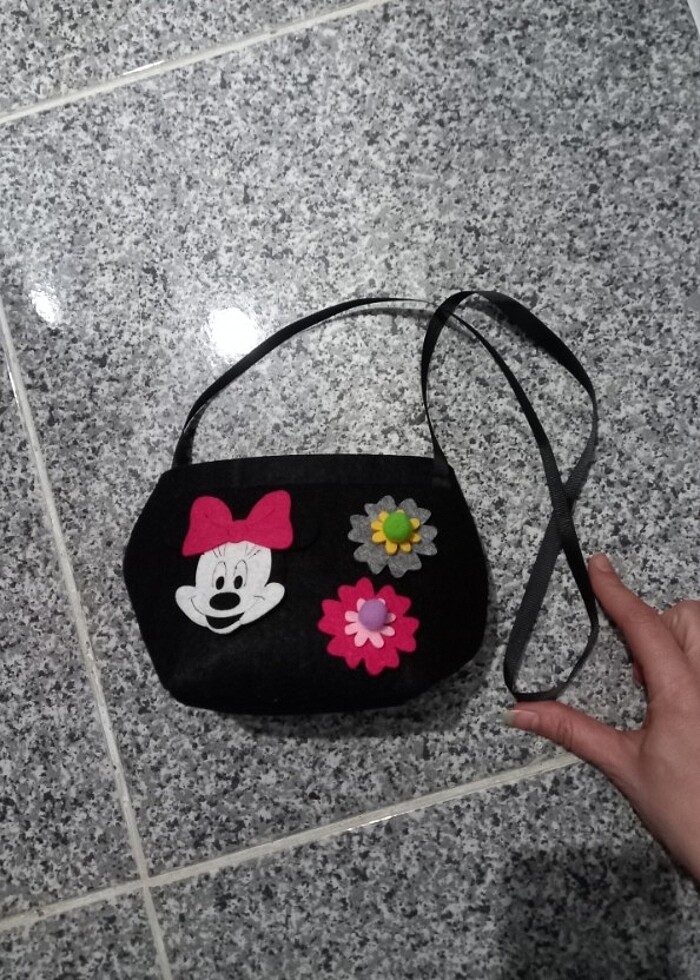 Keçe çanta yeni etiketsiz sorunsuz kullanılmamış kız çocuk şık r - Görsel 2