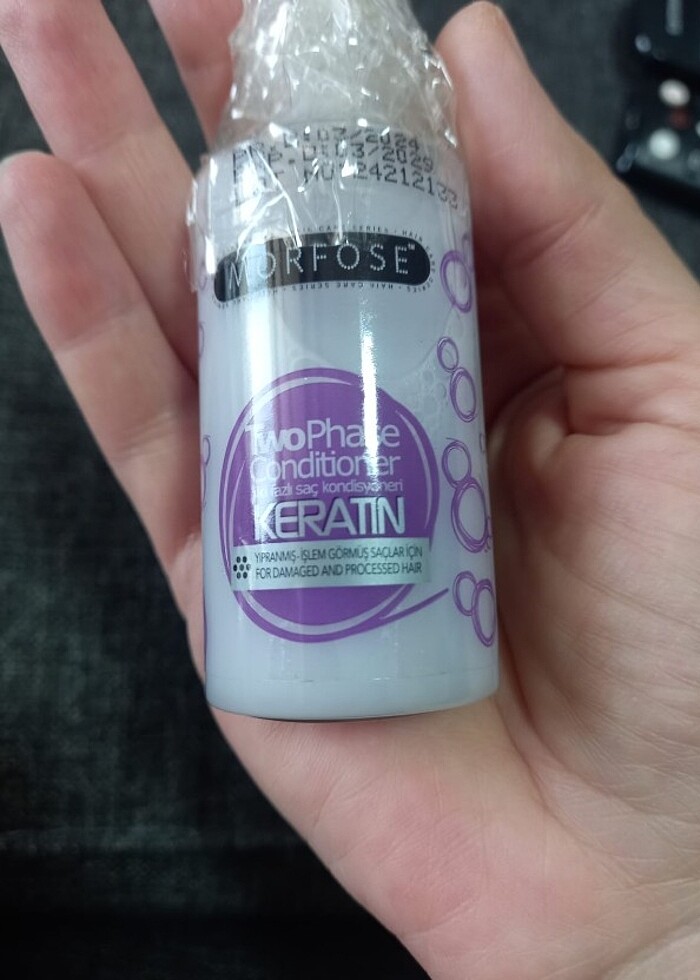 Morfose 50 ml keratin çift fazlı fön suyu durulanmayan onarıcı s - Görsel 2