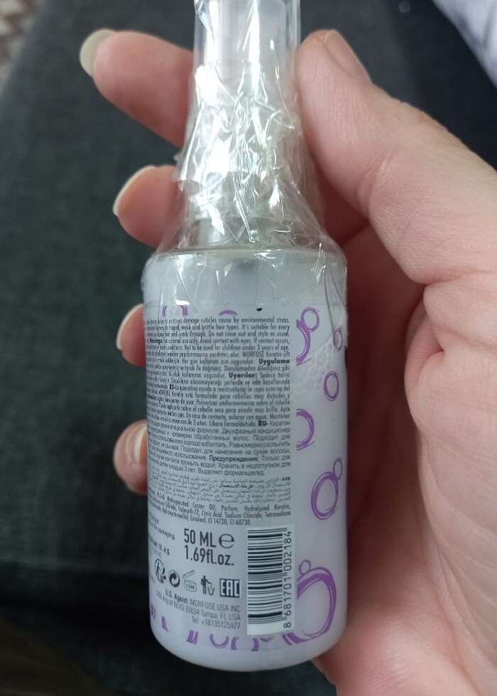 Morfose 50 ml keratin çift fazlı fön suyu durulanmayan onarıcı s - Görsel 4