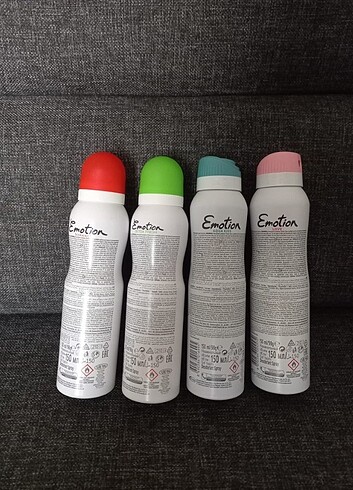 Diğer 4 adet Emotion deodorant yeni