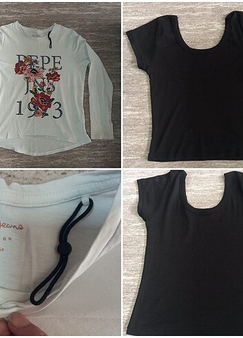 2 ürün birlikte. Pepe Jeans yeni etiketli ince sweatshirt lekeli