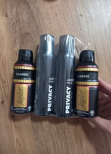 4 adet 150 şer ml deodorant yeni set Privacy Blade 