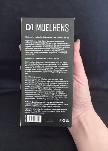 Muelhens D1 Saç Dökülme Karşıtı Şampuan 200 ml yeni - Görsel 3
