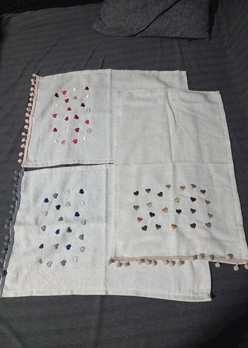 Beden 3 adet yeni yüzde yüz pamuk 30x50 cm havlu set
