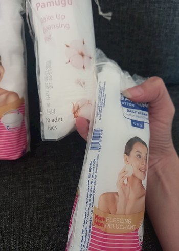 Set 5 paket kargo dahil makyaj oje temizleyici pamuk ped set - Görsel 3