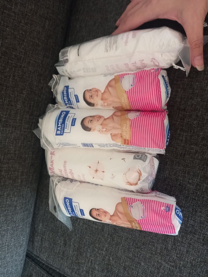 Set 5 paket kargo dahil makyaj oje temizleyici pamuk ped set - Görsel 4