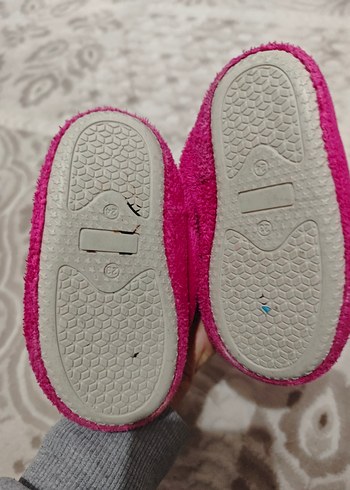 Pembe Kız Çocuk Ev Terliği Barbie Nakışlı - Görsel 2