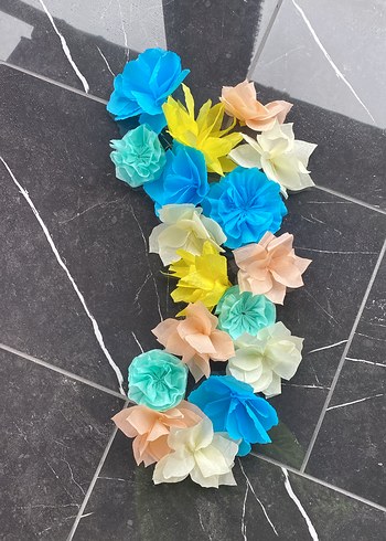 Renkli Parti Süsleri Çiçek Seti - Görsel 9