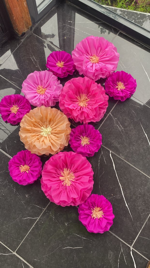 Renkli Parti Süsleri Çiçek Seti - Görsel 5