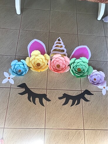 Beden Renk Unicorn çiçek seti