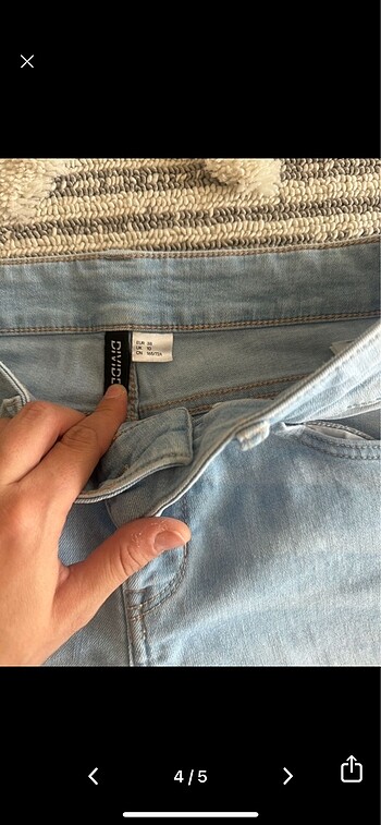 m Beden mavi Renk Açık mavi dar paça kot pantolon